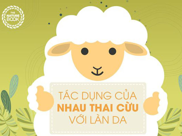 Tác dụng của chiết xuất nhau thai cừu trong bộ dưỡng da nhau thai cừu The Nature Book Hàn Quốc nhập khẩu, chính hãng